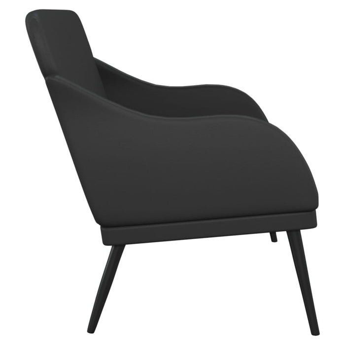 Bancă, negru, 110x76x80 cm, piele ecologică - WALTI WALTI