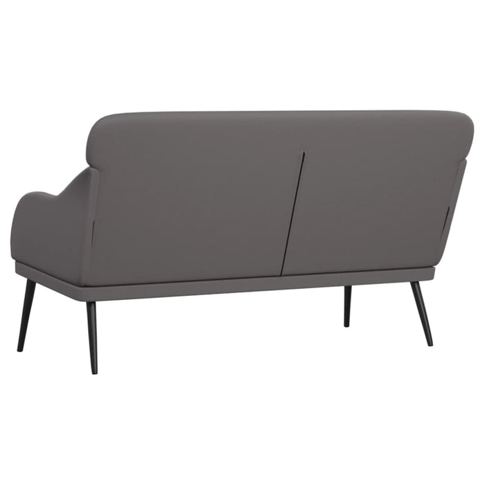 Bancă, gri, 110x76x80 cm, piele ecologică - WALTI WALTI