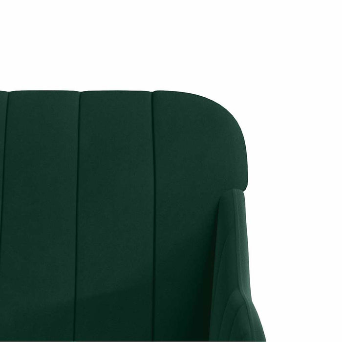 Fotoliu, verde închis, 63x76x80 cm, catifea WALTI