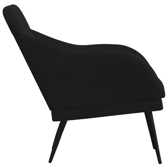 Fotoliu, negru, 63x76x80 cm, catifea - WALTI WALTI