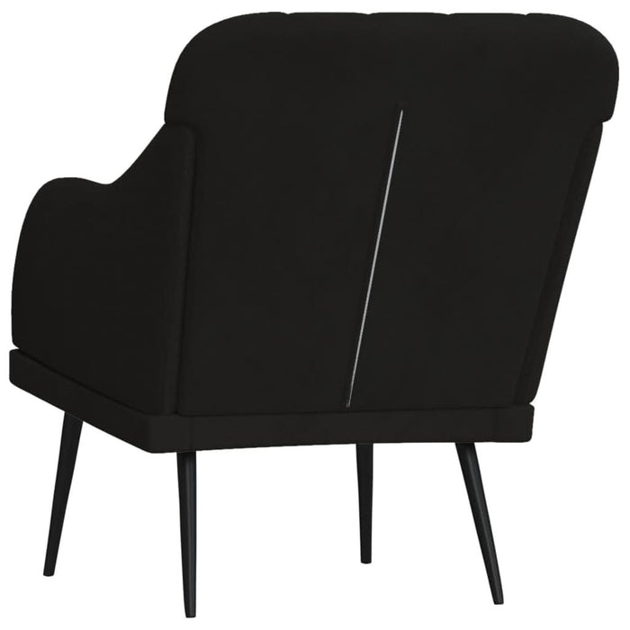 Fotoliu, negru, 63x76x80 cm, catifea - WALTI WALTI