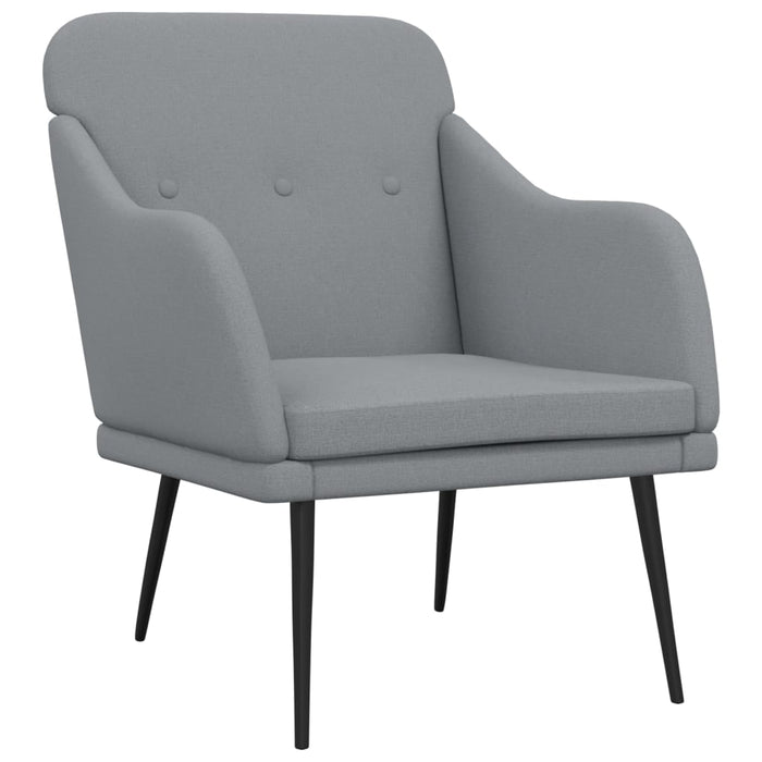 Fotoliu, gri deschis, 63x76x80 cm, textil - WALTI WALTI