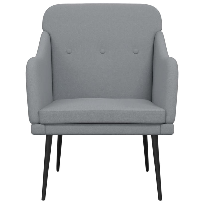 Fotoliu, gri deschis, 63x76x80 cm, textil - WALTI WALTI