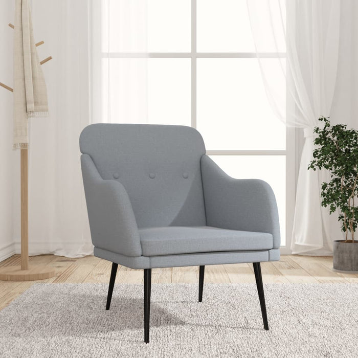 Fotoliu, gri deschis, 63x76x80 cm, textil - WALTI WALTI