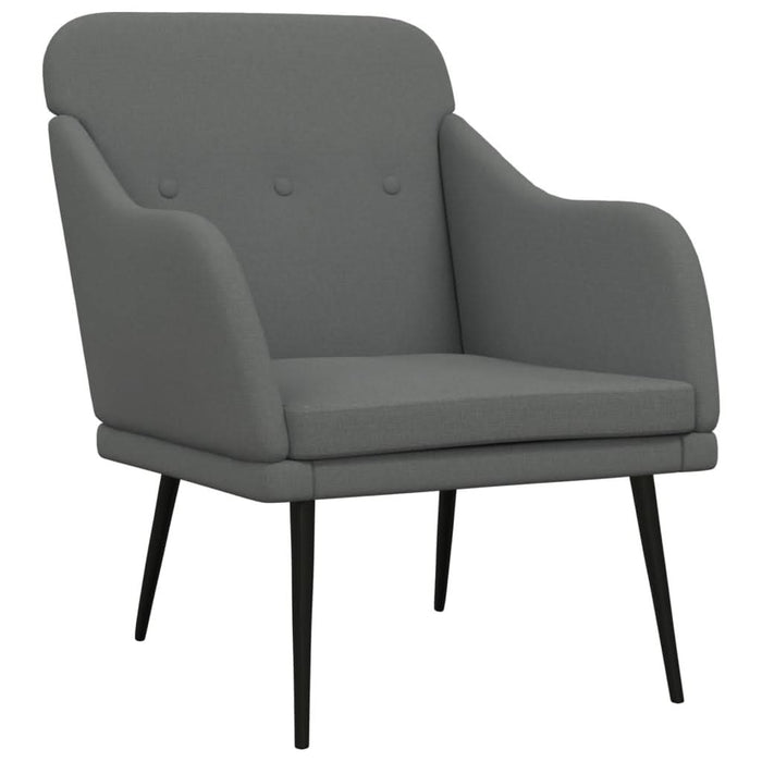 Fotoliu, gri închis, 63x76x80 cm, textil - WALTI WALTI
