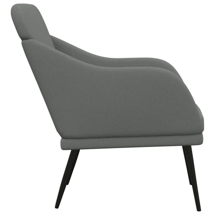Fotoliu, gri închis, 63x76x80 cm, textil - WALTI WALTI