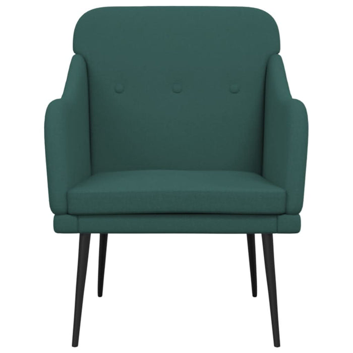 Fotoliu, verde închis, 63x76x80 cm, textil WALTI