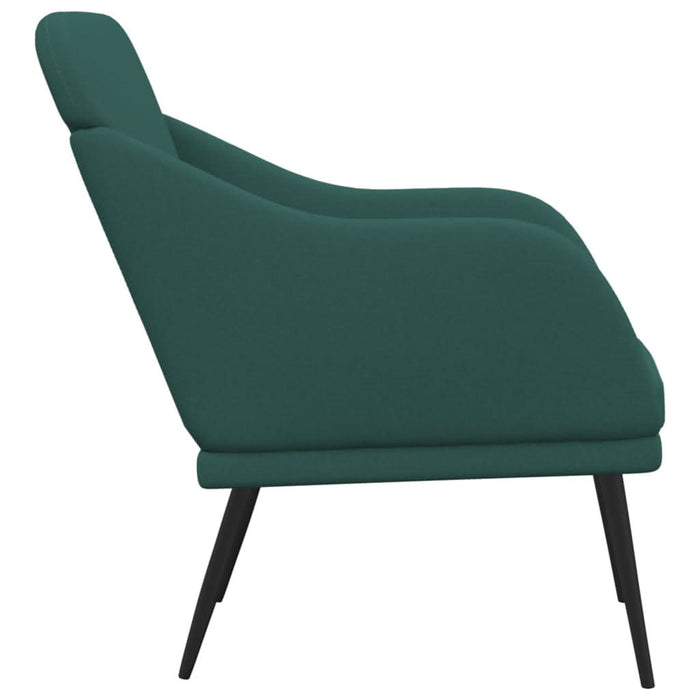 Fotoliu, verde închis, 63x76x80 cm, textil WALTI