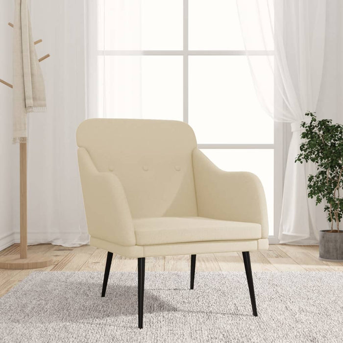 Fotoliu, crem, 63x76x80 cm, textil - WALTI WALTI