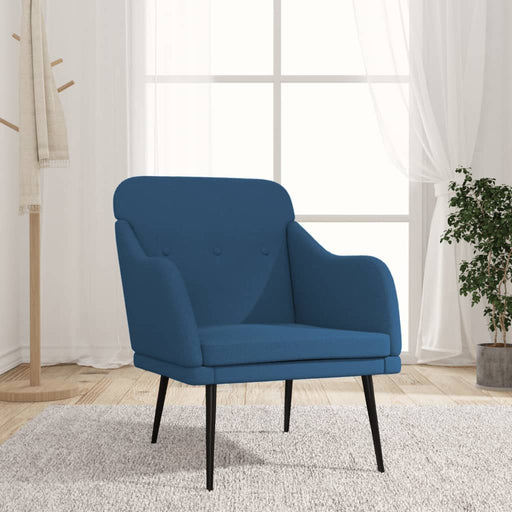 Fotoliu, albastru, 63x76x80 cm, textil - WALTI WALTI