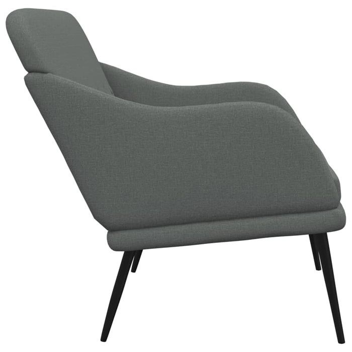 Bancă, gri închis, 110x76x80 cm, textil - WALTI WALTI