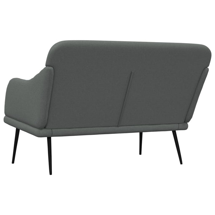 Bancă, gri închis, 110x76x80 cm, textil - WALTI WALTI