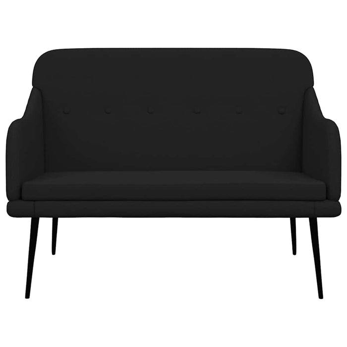 Bancă, negru, 110x76x80 cm, textil - WALTI WALTI