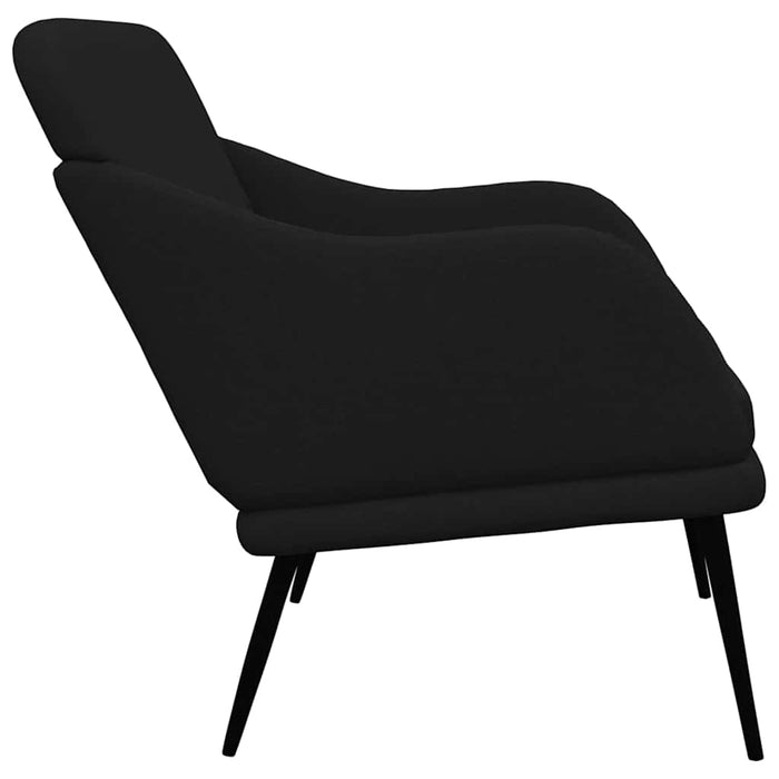 Bancă, negru, 110x76x80 cm, textil - WALTI WALTI