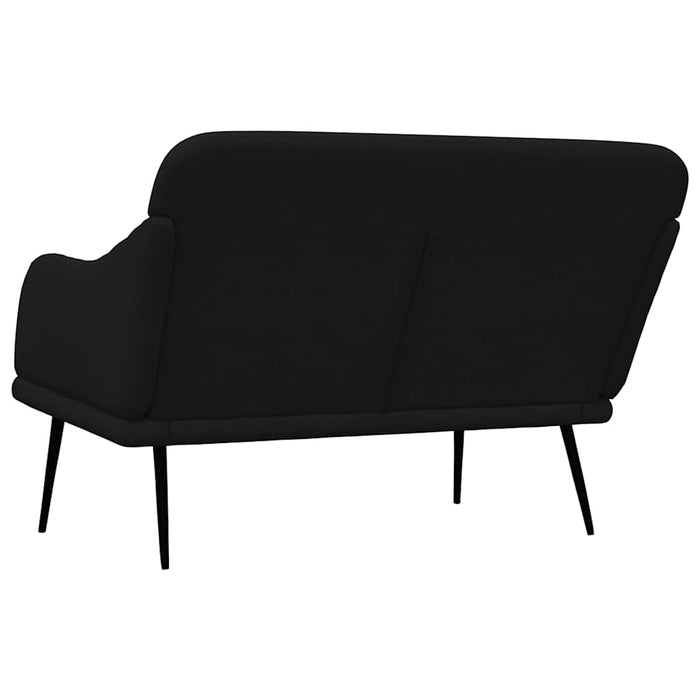 Bancă, negru, 110x76x80 cm, textil - WALTI WALTI