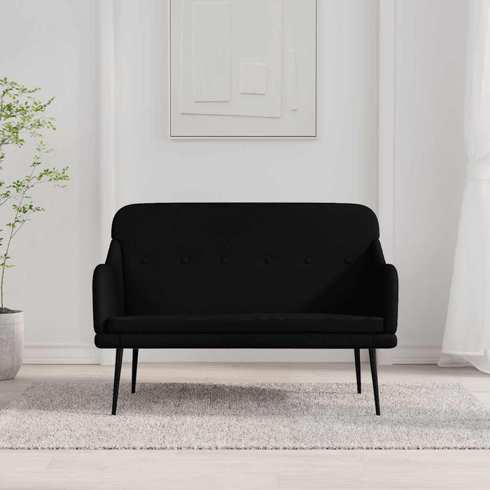 Bancă, negru, 110x76x80 cm, textil - WALTI WALTI