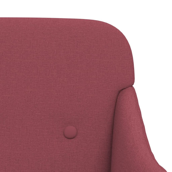 Bancă, roșu vin, 110x76x80 cm, textil - WALTI WALTI