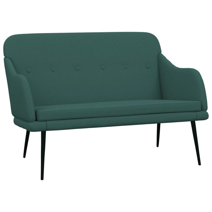 Bancă, verde închis, 110x76x80 cm, textil - WALTI WALTI