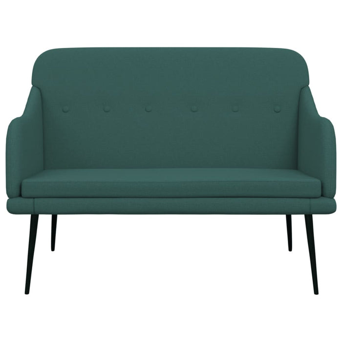 Bancă, verde închis, 110x76x80 cm, textil - WALTI WALTI