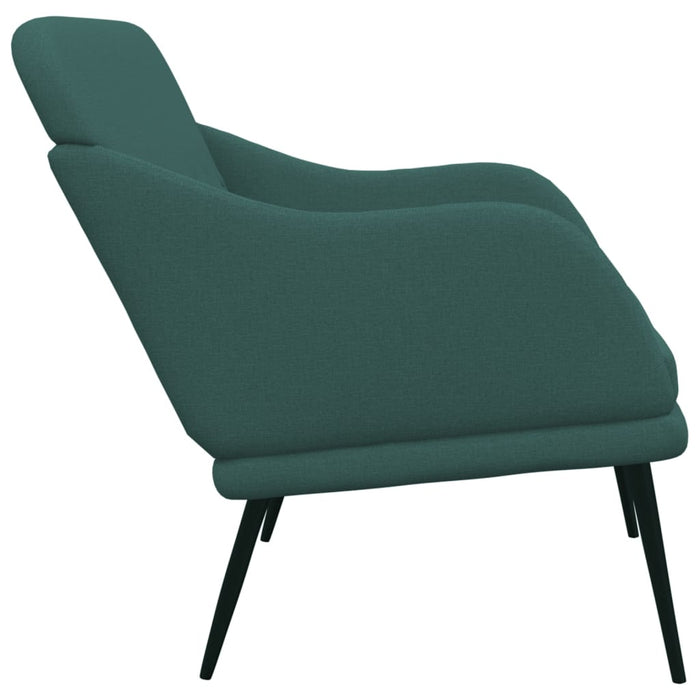 Bancă, verde închis, 110x76x80 cm, textil - WALTI WALTI