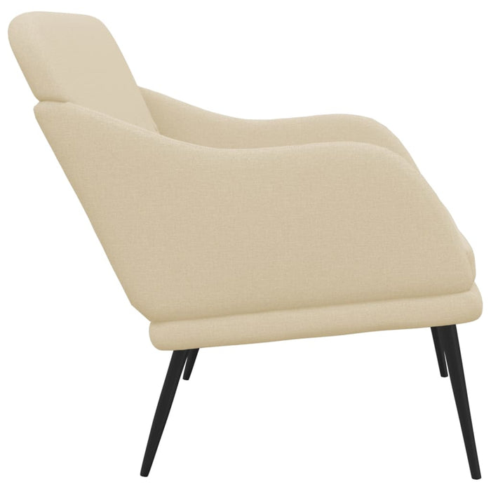 Bancă, crem, 110x76x80 cm, textil WALTI