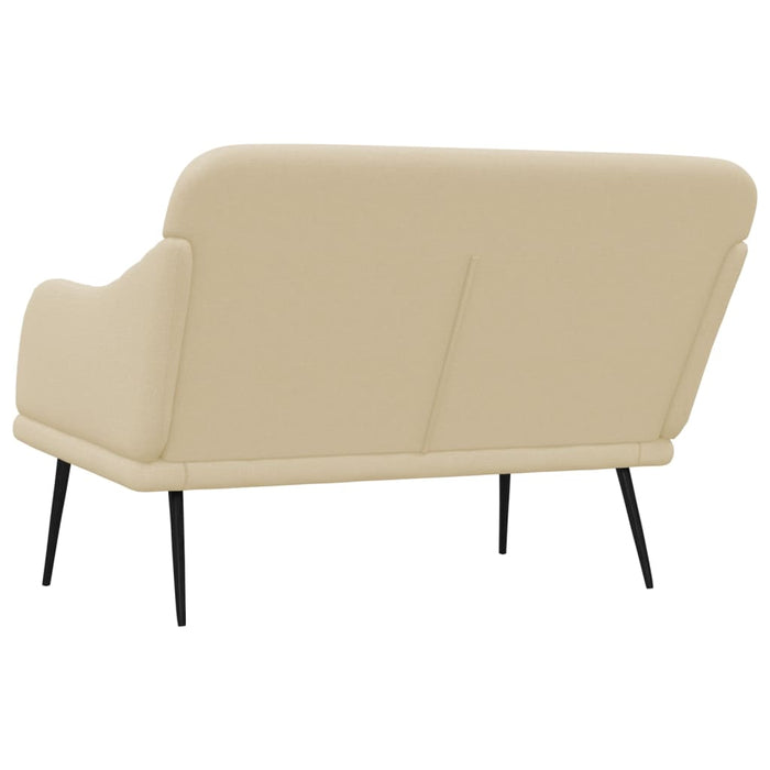 Bancă, crem, 110x76x80 cm, textil WALTI