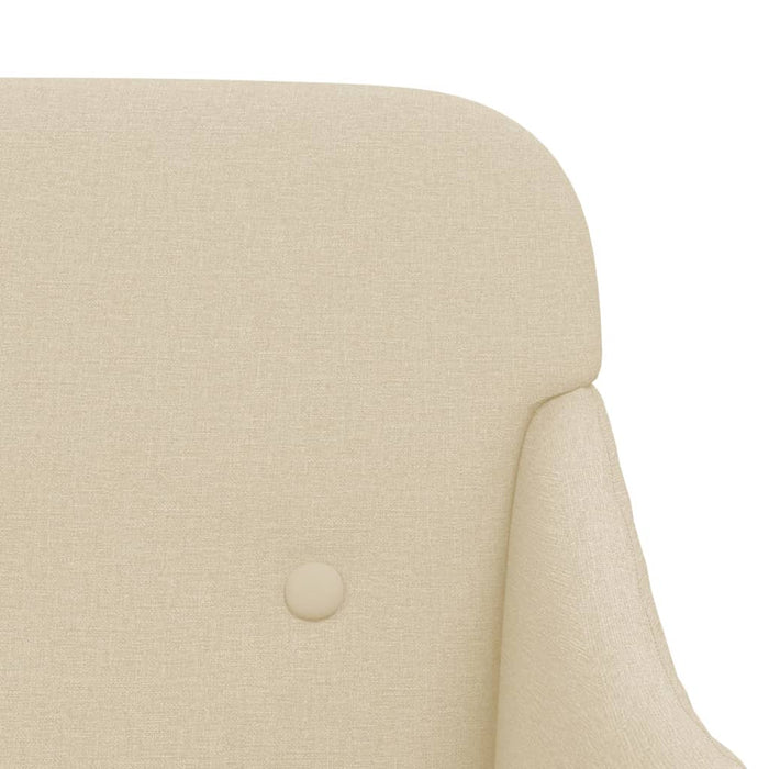 Bancă, crem, 110x76x80 cm, textil WALTI