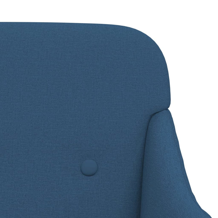 Bancă, albastru, 110x76x80 cm, textil - WALTI WALTI