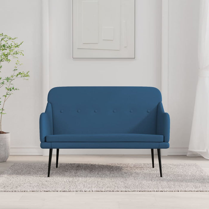 Bancă, albastru, 110x76x80 cm, textil - WALTI WALTI