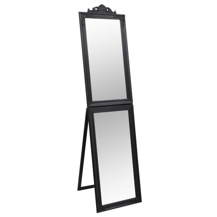 Oglindă de sine stătătoare, negru, 45x180 cm - WALTI WALTI