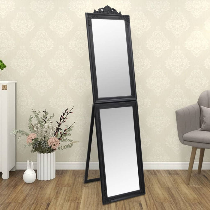 Oglindă de sine stătătoare, negru, 45x180 cm - WALTI WALTI