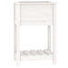 Jardinieră cu raft, alb, 54x34,5x81 cm, lemn masiv de pin - WALTI WALTI