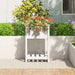 Jardinieră cu raft, alb, 54x34,5x81 cm, lemn masiv de pin - WALTI WALTI