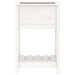 Jardinieră cu raft, alb, 54x34,5x81 cm, lemn masiv de pin - WALTI WALTI