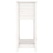 Jardinieră cu raft, alb, 54x34,5x81 cm, lemn masiv de pin - WALTI WALTI