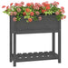 Jardinieră cu raft, gri, 82,5x34,5x81 cm, lemn masiv de pin - WALTI WALTI