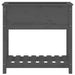 Jardinieră cu raft, gri, 82,5x34,5x81 cm, lemn masiv de pin - WALTI WALTI