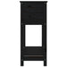 Jardinieră cu raft, negru, 82,5x34,5x81 cm, lemn masiv de pin - WALTI WALTI
