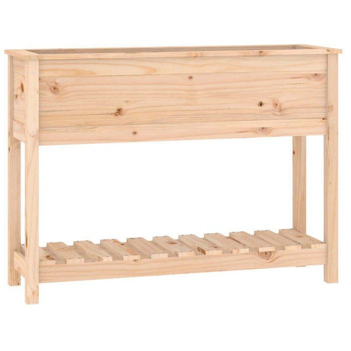 Jardinieră cu raft, 111,5x34,5x81 cm, lemn masiv de pin - WALTI WALTI