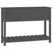 Jardinieră cu raft, gri, 111,5x34,5x81 cm, lemn masiv de pin - WALTI WALTI
