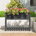 Jardinieră cu raft, gri, 111,5x34,5x81 cm, lemn masiv de pin - WALTI WALTI