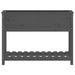 Jardinieră cu raft, gri, 111,5x34,5x81 cm, lemn masiv de pin - WALTI WALTI