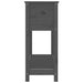 Jardinieră cu raft, gri, 111,5x34,5x81 cm, lemn masiv de pin - WALTI WALTI