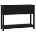 Jardinieră cu raft, negru, 111,5x34,5x81 cm, lemn masiv de pin - WALTI WALTI