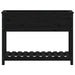 Jardinieră cu raft, negru, 111,5x34,5x81 cm, lemn masiv de pin - WALTI WALTI
