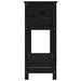 Jardinieră cu raft, negru, 111,5x34,5x81 cm, lemn masiv de pin - WALTI WALTI