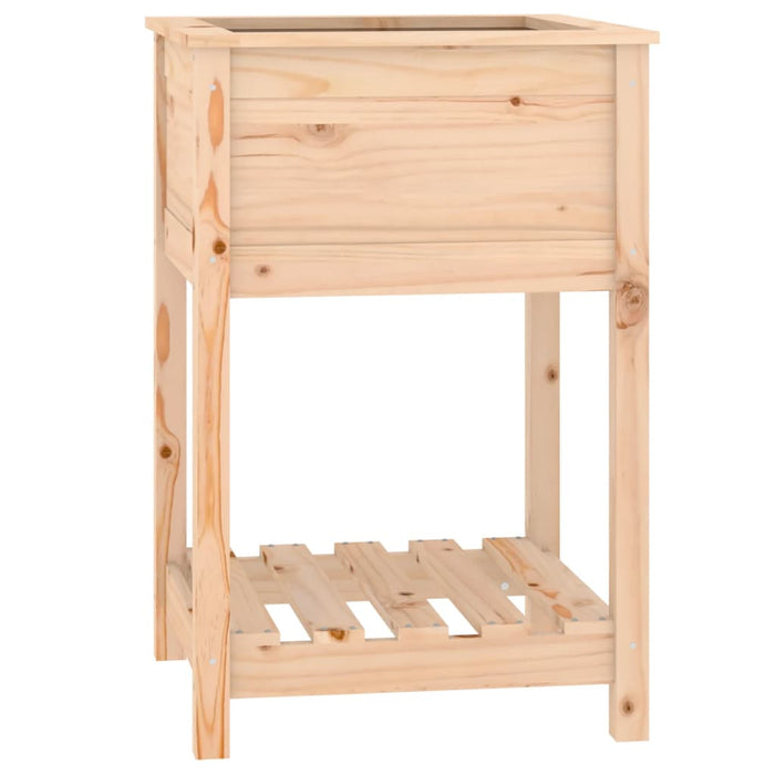 Jardinieră cu raft, 54x54x81 cm, lemn masiv de pin - WALTI WALTI