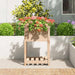 Jardinieră cu raft, 54x54x81 cm, lemn masiv de pin - WALTI WALTI
