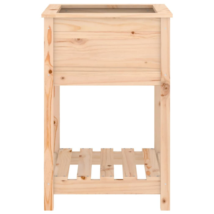Jardinieră cu raft, 54x54x81 cm, lemn masiv de pin - WALTI WALTI