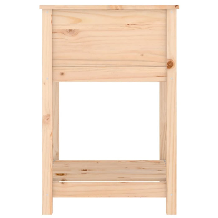 Jardinieră cu raft, 54x54x81 cm, lemn masiv de pin - WALTI WALTI